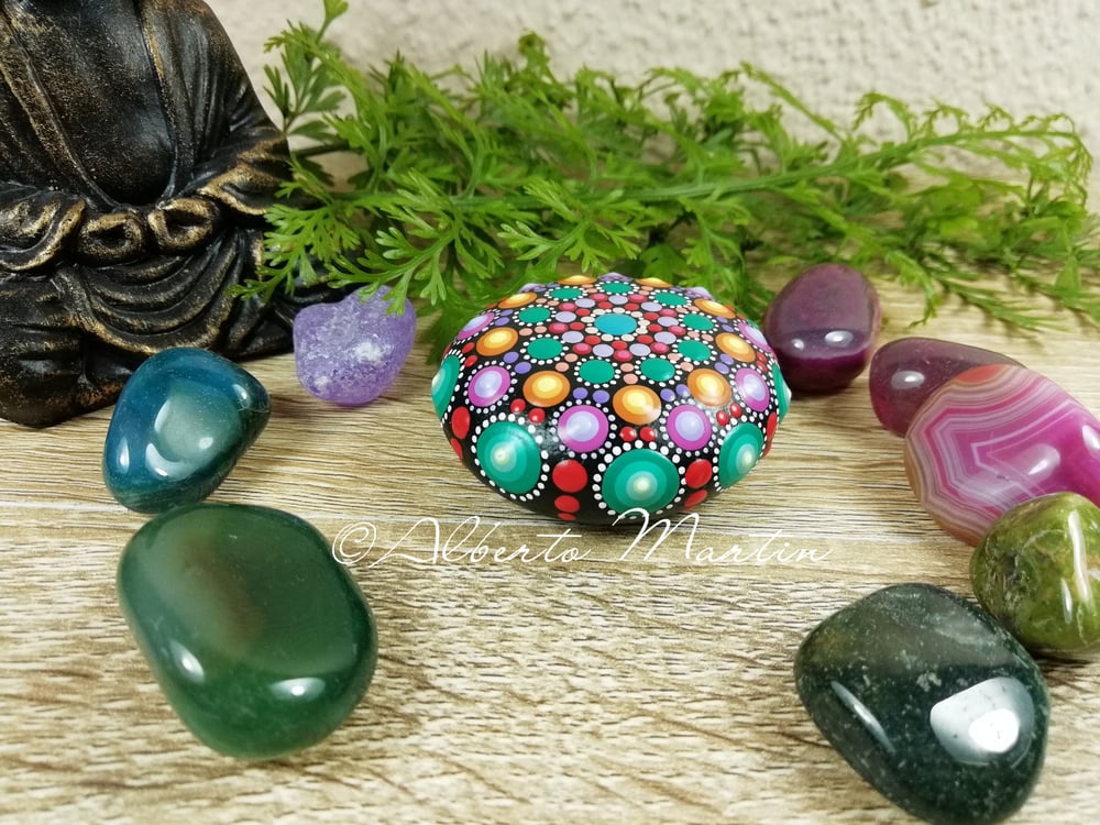 Image of Mini Mandala stone 15 by Alberto Martin