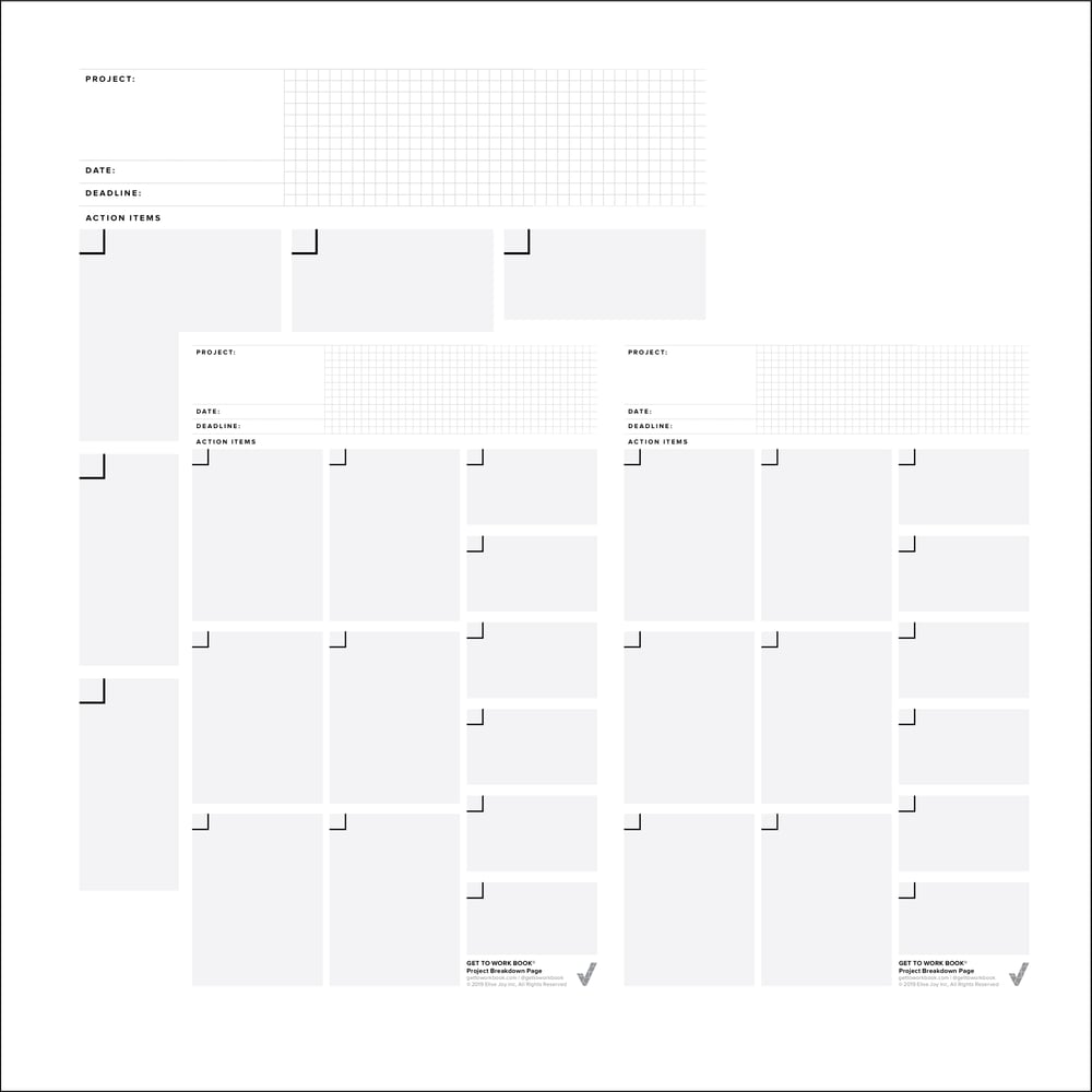 Image of PRINTABLE PROJECT BREAKDOWN PAGE