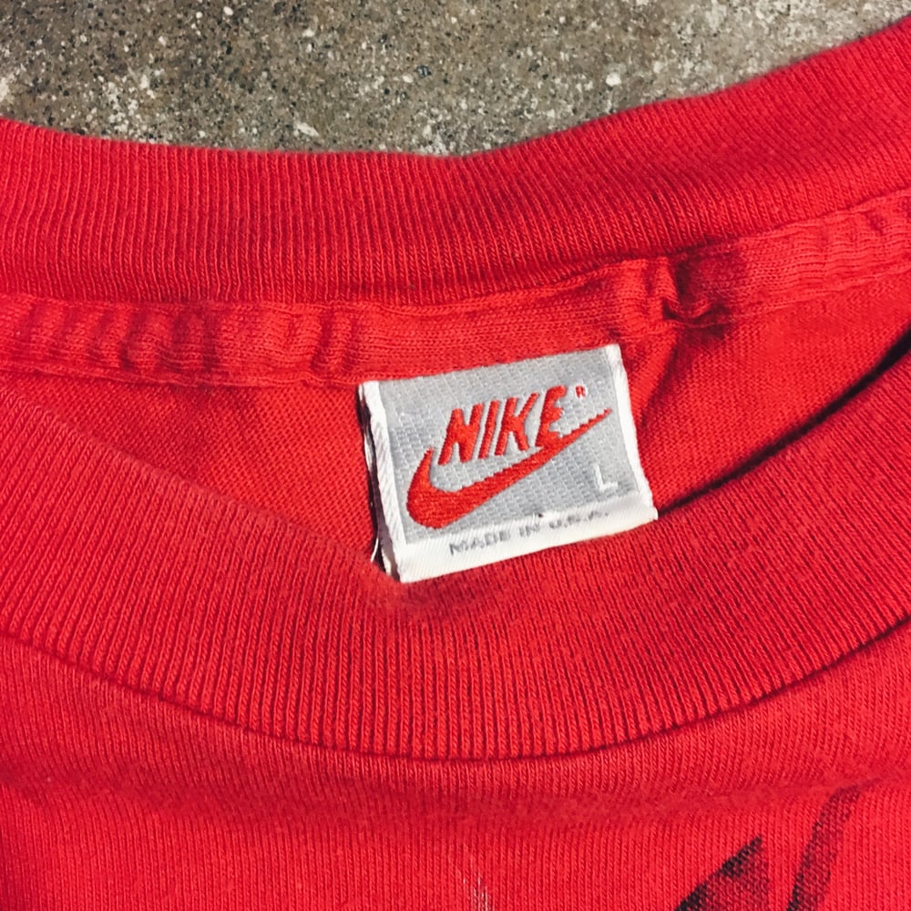 Image of Original Early 90’s Nike Air Jordan Full Print Tee (Red).