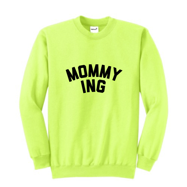 Neon green best sale crew neck sweatshirt