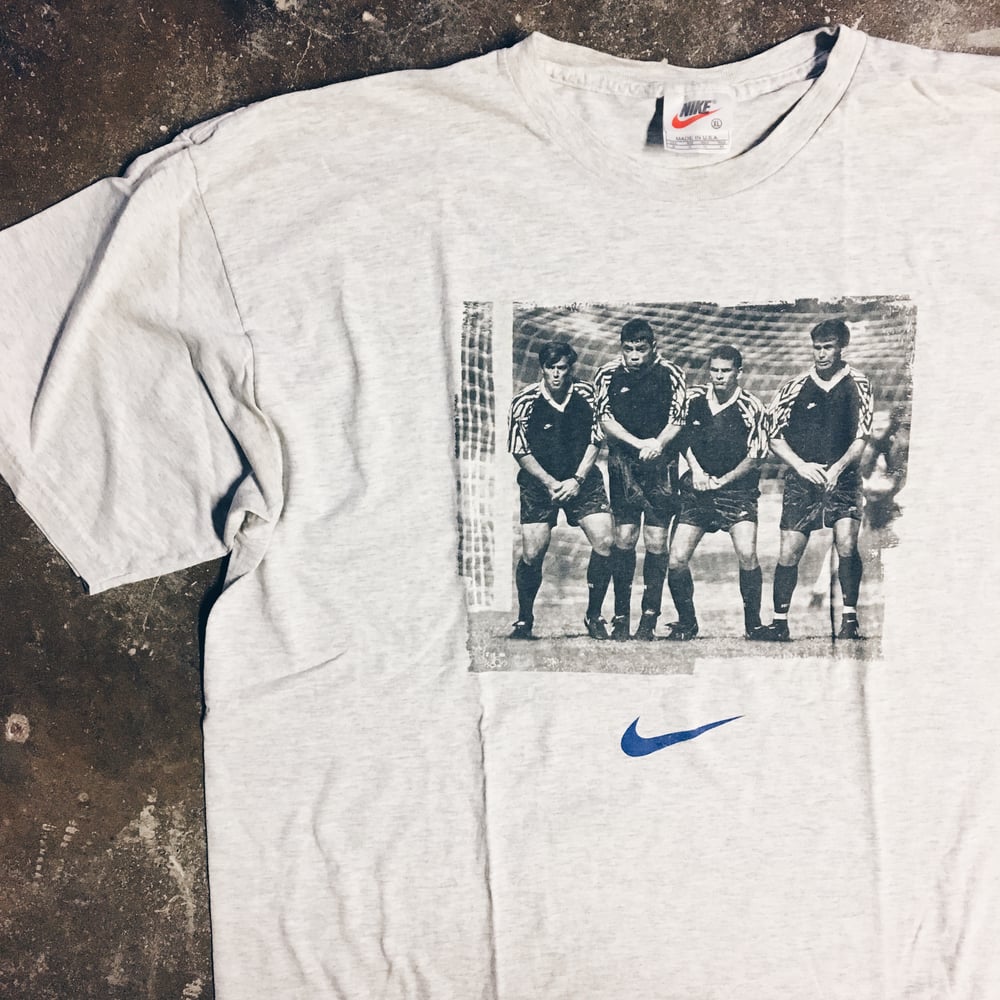 Image of Original Mid 90’s Nike “Practice Safe Soccer” Tee (Heather).