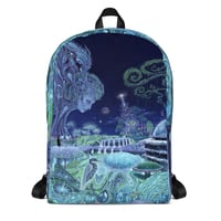The Emerald Queen all over print backpack by Mark Cooper Art