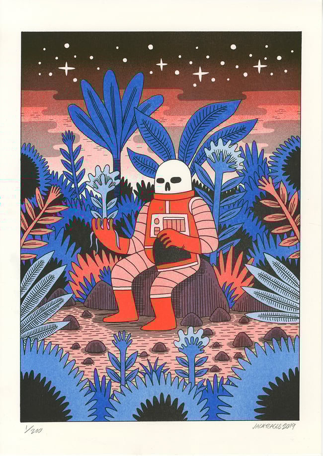 Second Cycle - A3 Risograph Print