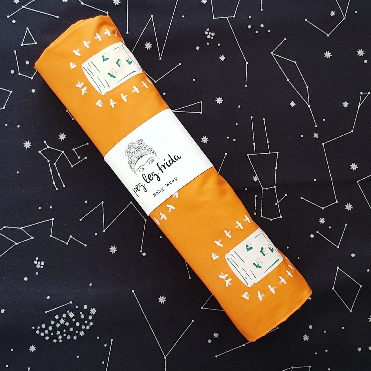 Image of Woven Baby Wrap - Fireflies