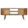 Rounded Media Unit - Natural