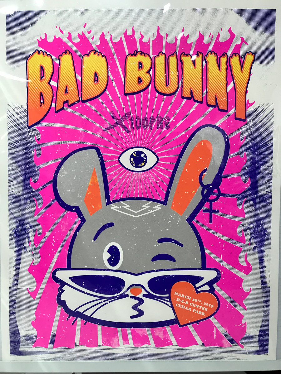 Bad Bunny Gigposter | REBOPRINTS