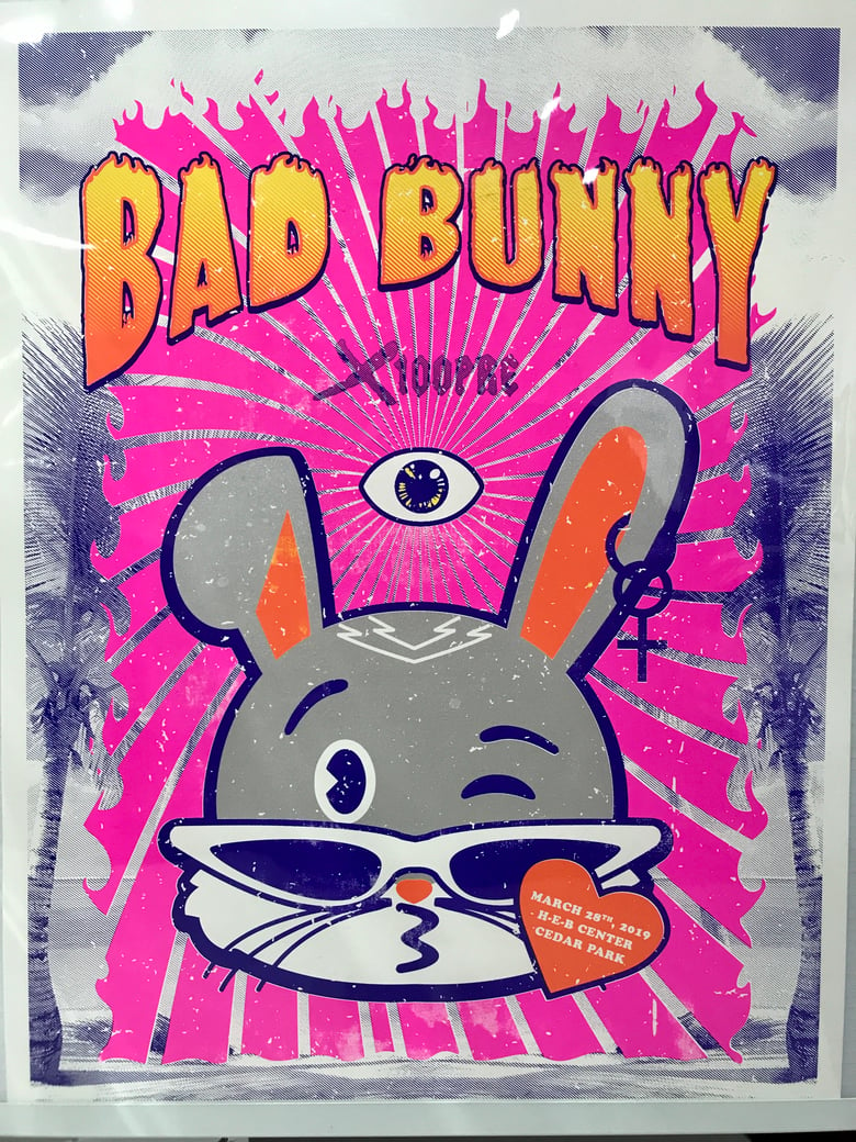 Image of Bad Bunny Gigposter