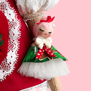 Image of RESERVED FOR LORI Classic Holiday Doll Medium Joy