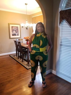 Image of Ankara print jumpsuit