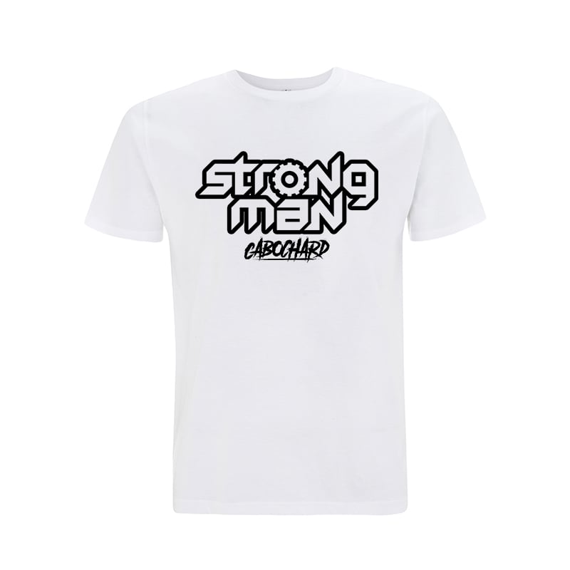 Image of TEE-SHIRT BLANC - STRONG MAN CABOCHARD