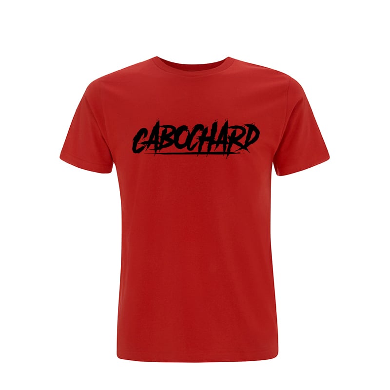 Image of TEE-SHIRT ROUGE - CABOCHARD NOIR