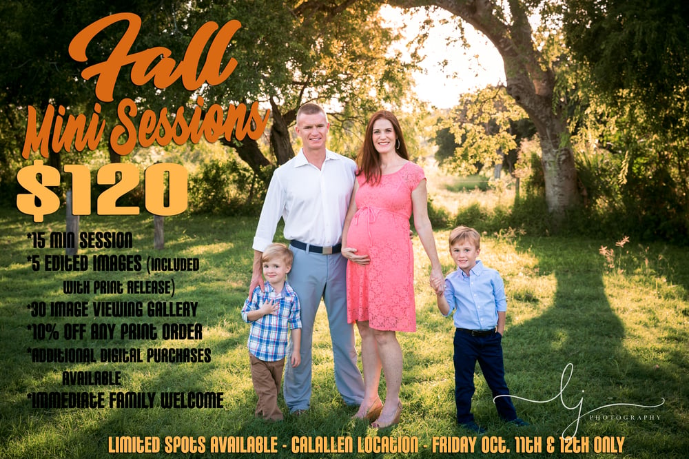 Image of Fall Mini Sessions - Calallen