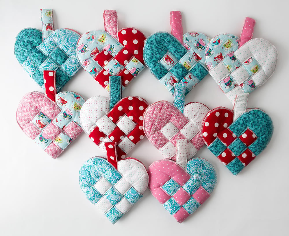 Image of Teacup Heart Stockings, one-of-a-kind, optional custom embellishment