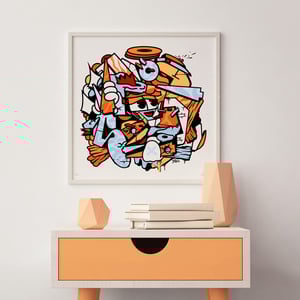 Image of MIX MASH UP ART PRINT  123KLAN