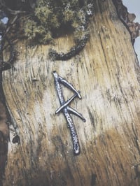 Image 1 of RAIDHO sterling silver rune pendant