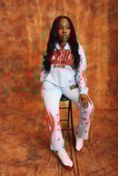 Image 1 of Baby blue ,Red, & Black Suit