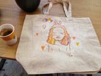 Image 3 of Handpainted Canvas Tote bag original design (DM for oders) 