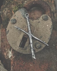 Image 1 of NAUTHIZ sterling silver rune pendant