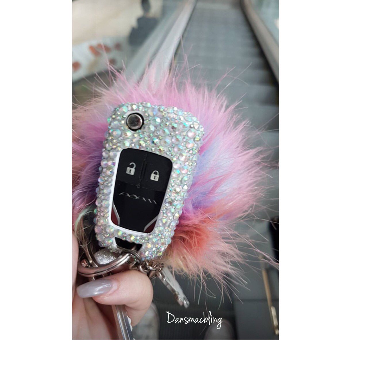 diamante car key cover