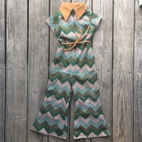 Image 2 of Chevron Polyester Jumpsuit 