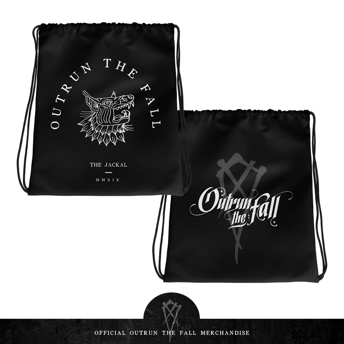 Image of Outrun The Fall | Drawstring Bag 15" x 17"