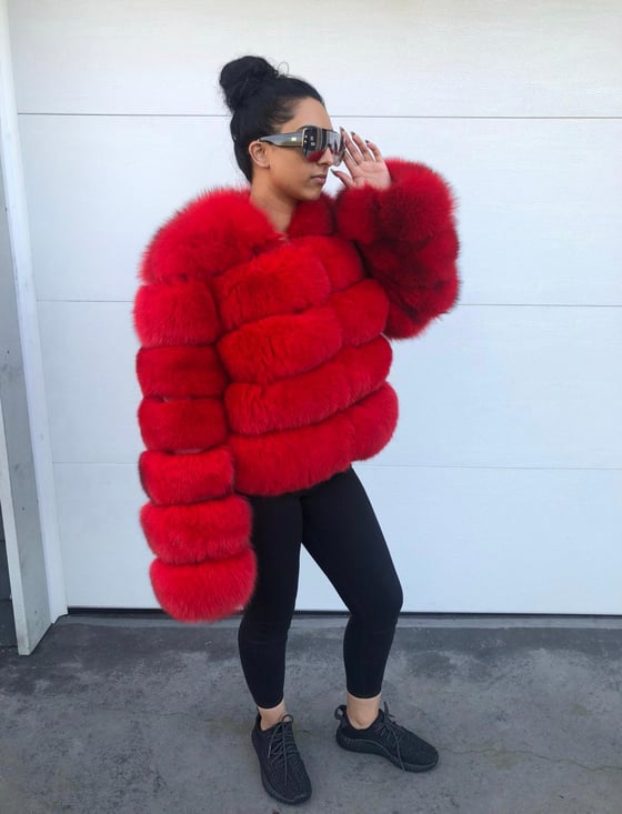 Image of Simone Fox Fur Bomber