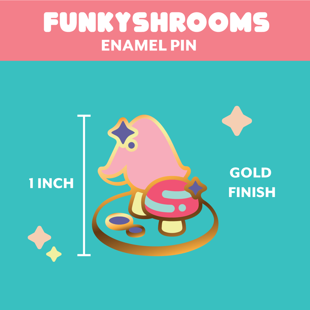 Image of FunkyShrooms Enamel Pin