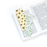 Image 2 of Sunflowers and bees double sided bookmark