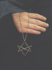 Image 2 of UNICURSAL HEXAGRAM sterling silver pendant