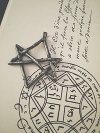 Image 4 of UNICURSAL HEXAGRAM sterling silver pendant