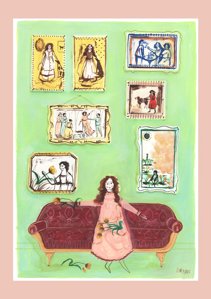 Image of A4 Green Picture Room print