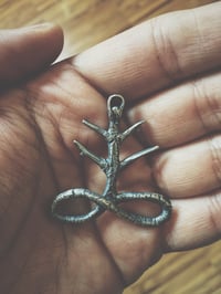 Image 2 of LEVIATHAN CROSS/SULPHUR sterling silver pendant