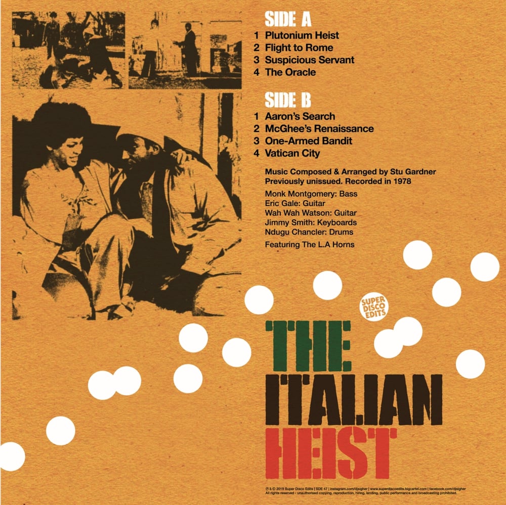 The Italian Heist Soundtrack lp
