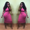 Image of Tube Dress “Bubble Blue/ Hot Pink”