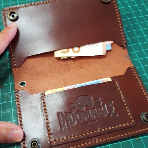 Image of Handmade trucker wallet