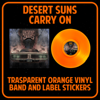 Image 2 of DESERT SUNS - CARRY ON LTD trasparent orange vinyl