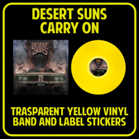 Image 2 of  DESERT SUNS - CARRY ON LTD trasparent Yellow vinyl
