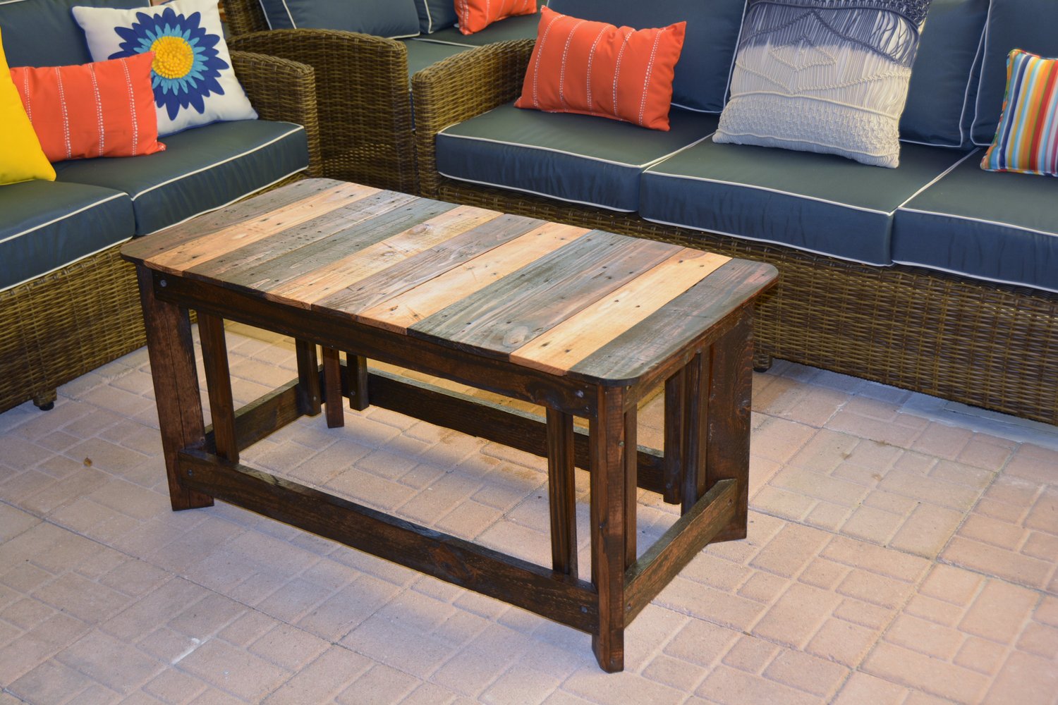 Image of Multi Stained Coffee Table