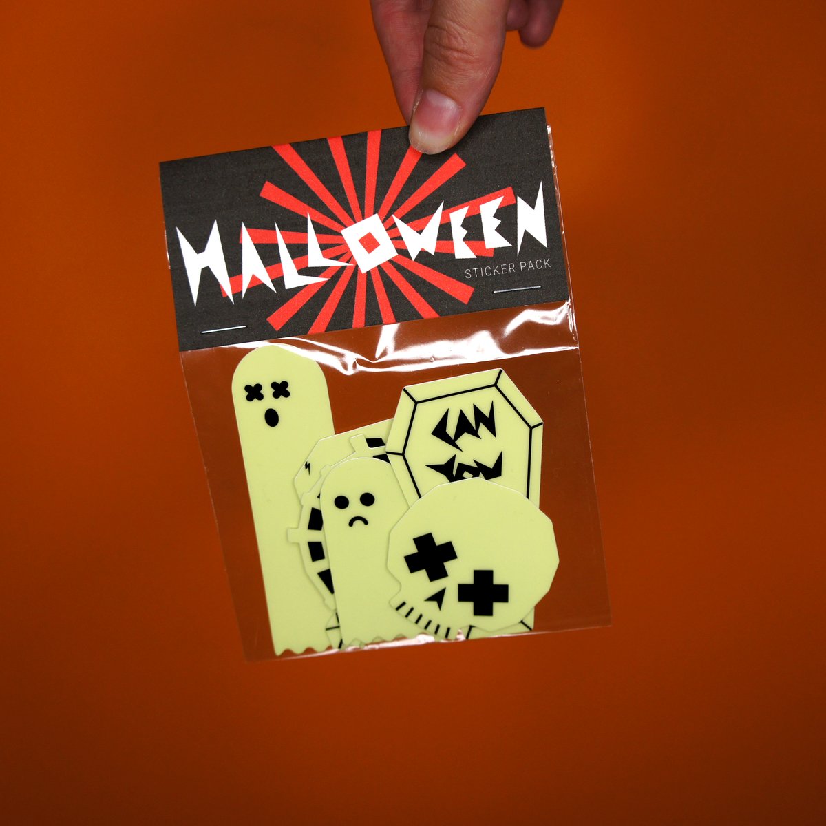 Glowing Halloween Sticker Pack