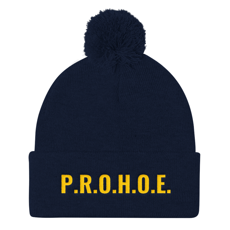 Image of Bold Navy P.R.O.H.O.E.  Beanie