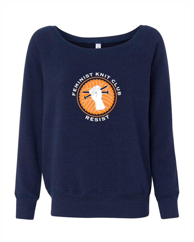 Image of Feminist Knit Club Wide Neck Sweatshirt