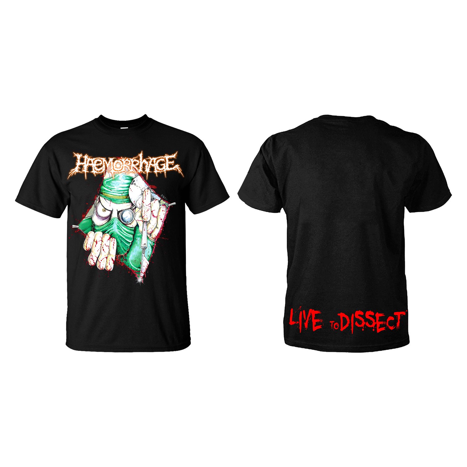 Image of HAEMORRHAGE - Merch Single Item (SS/LS) & Bundle Package (SS/LS + Tape)