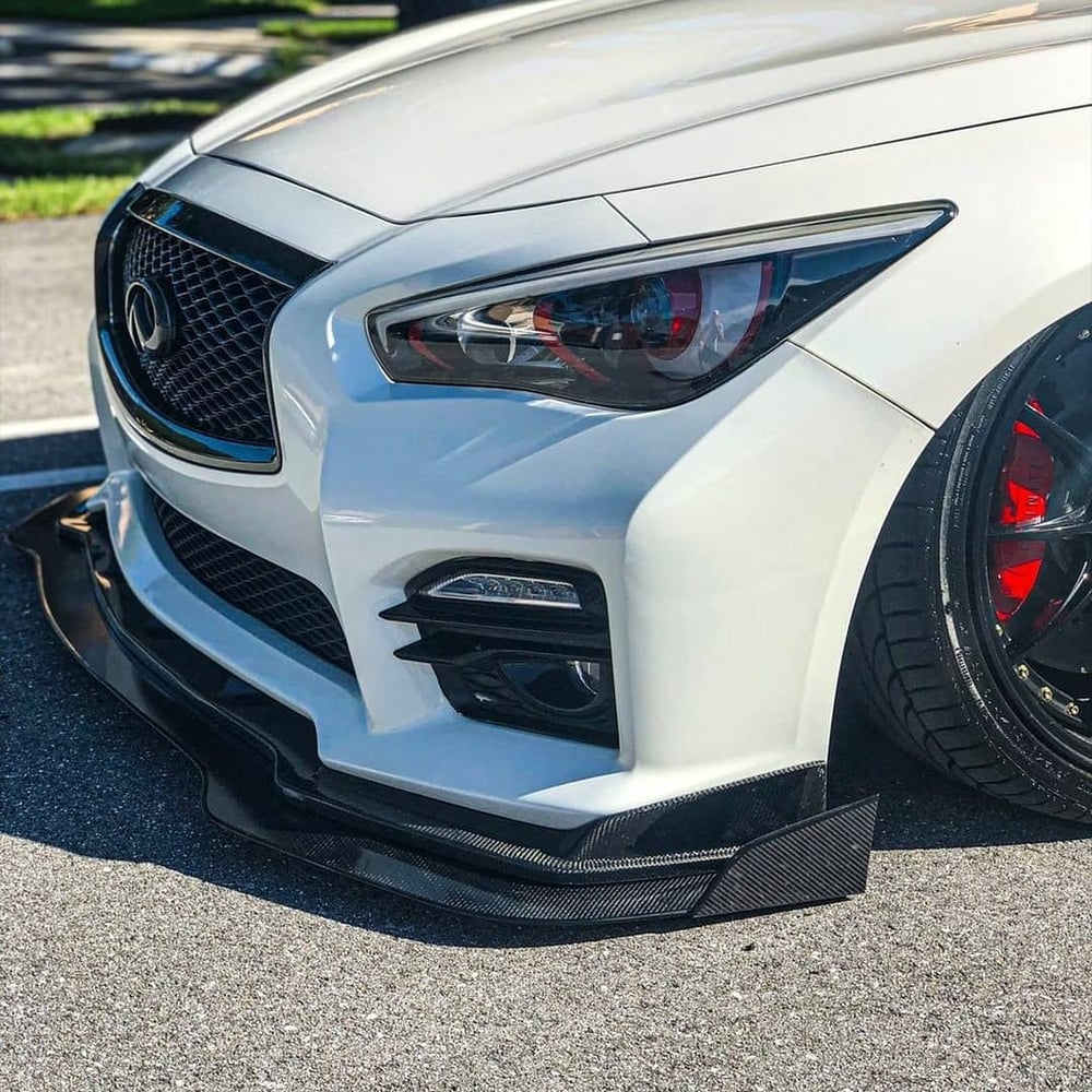 Image of infiniti q50 S front splitter