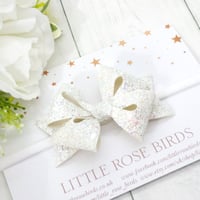 Image 1 of CHOOSE YOUR COLOUR - Glitter Star Bow - Choice of 30 Colours 