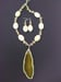 Image of LARGE DARK YELLOW AGATE PENDANT NECKLACE SET