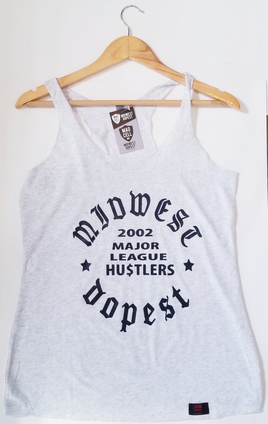 Image of MidWest Dopest Major League Hu$tlers wht/blk