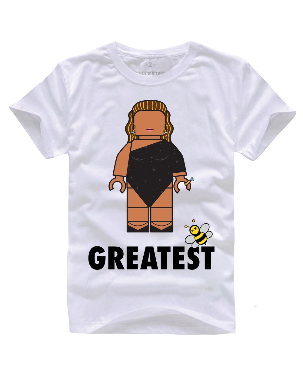 GREATEST QUEEN B TEE WHITE