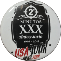 Image 1 of Pin, 2Minutos 30 Aniversario USA Tour 1987-2017