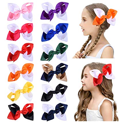 Image of The 2 tone collection 6 Inch Hair bows