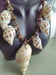 Image of LARGE BABYLONIA JAPONICA AND CONCH SHELL NECKLACE SET